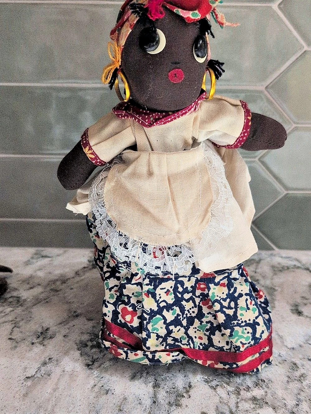 Handmade Floral Cloth Doll